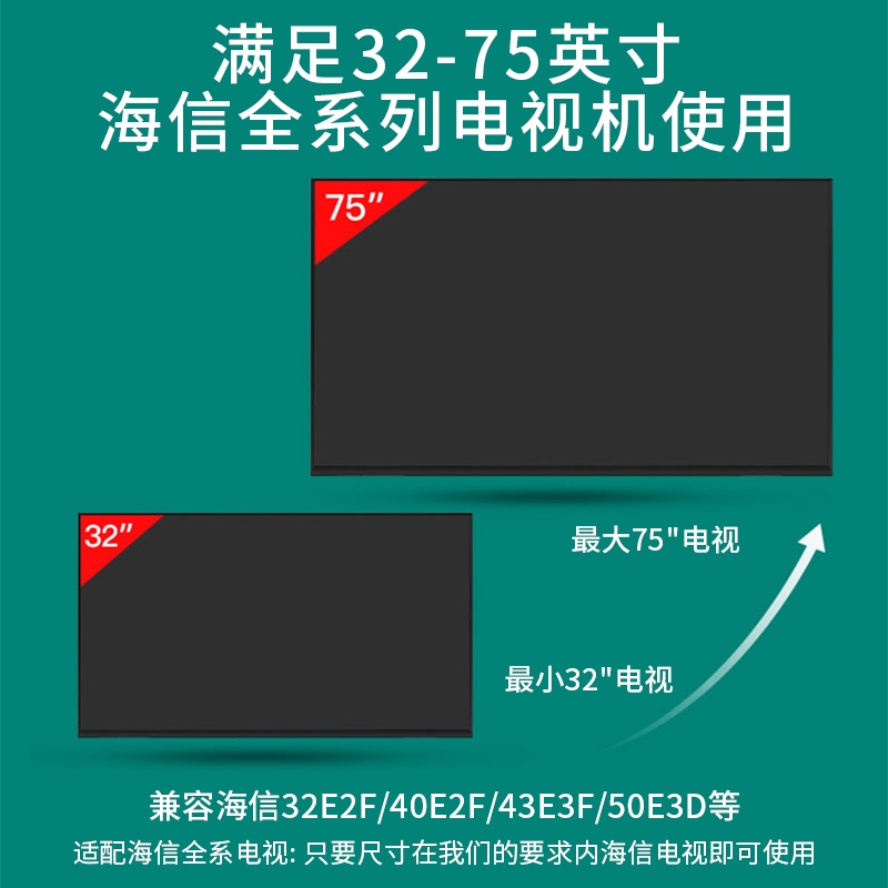 เหมาะสำหรับขายึดแขวนทีวี Hisense 32/43/50/55/60/65/70/75/85นิ้ว