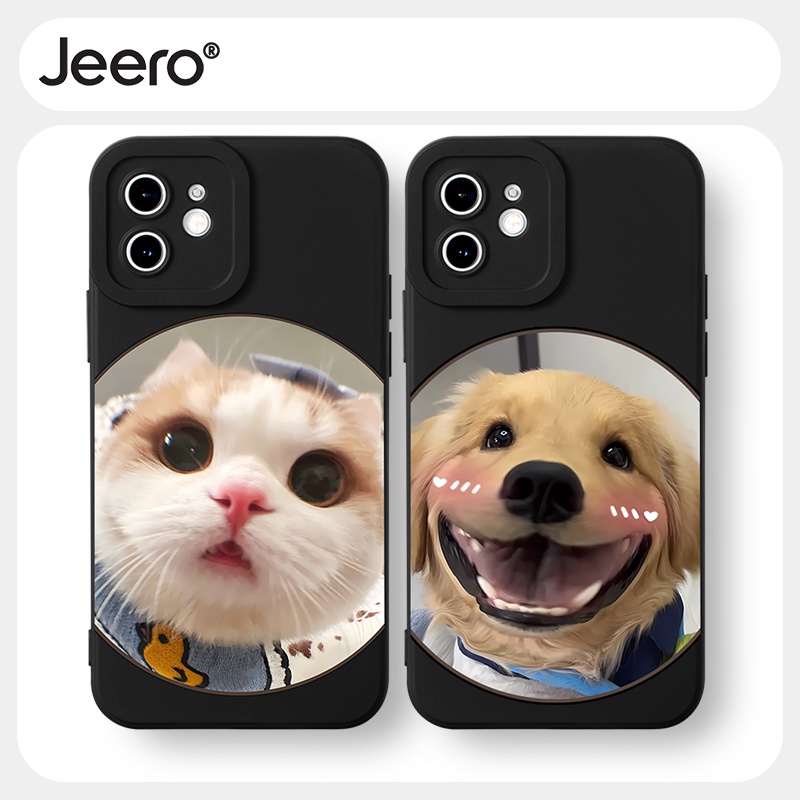 Jeero เคสคู่ เคสไอโฟน คู่รัก กันกระแทกซิลิโคนนุ่มน่ารักตลก เคสโทรศัพท์ Compatible for iPhone 16 15 14 13 12 11 Pro Max SE 2020 X XR XS 8 7 6 6S Plus พลัส HFF2582