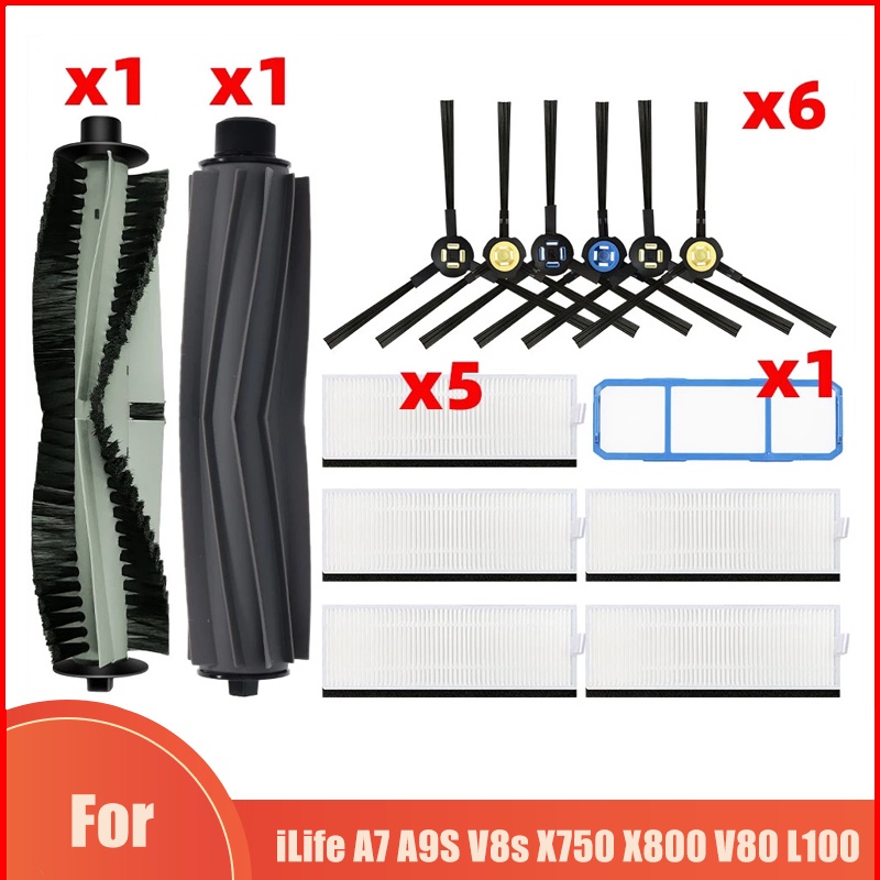 (Ready Stock)Spare Part For iLife A7 A9S V8 V8s X750 X800 X785 V80 L100 Silvercrest SSR1 SSRA1 Rubbe