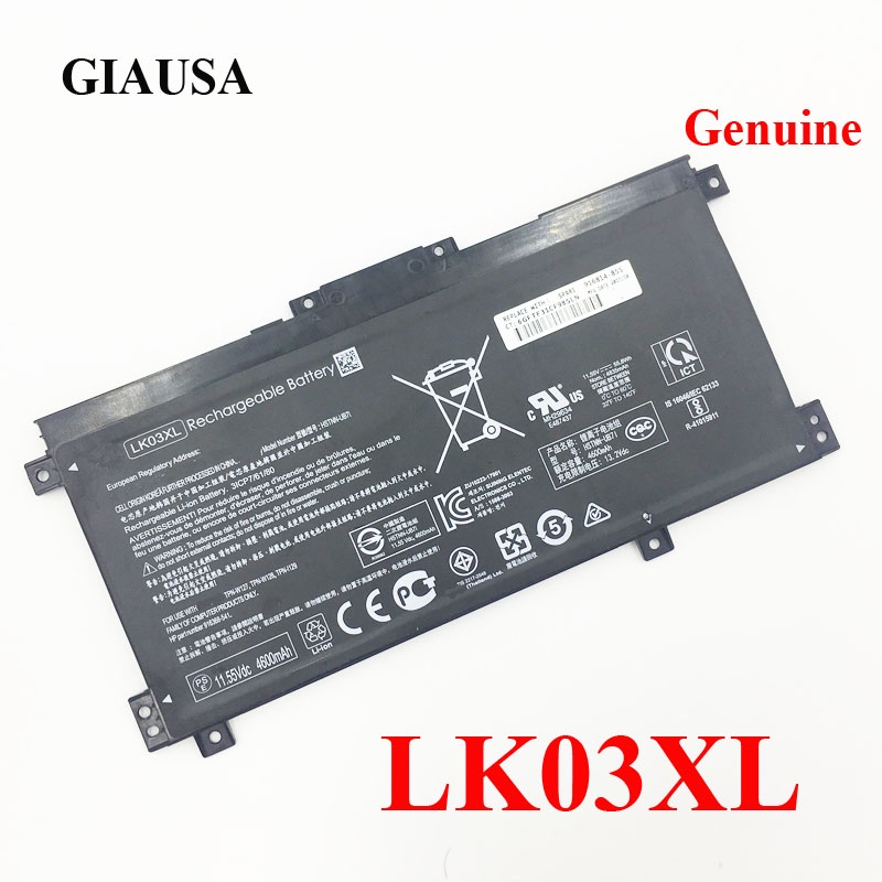 LK03XL แบตเตอรี่แล็ปท็อปสำหรับ HP ENVY X360 15-bp 15-cn Series TPN-W127 W128 W129 W134 HSTNN-LB7U HSTNN-UB7I HSTNN-IB8M