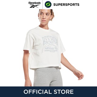 REEBOK Graphic Logo เสื้อออกกำลังกายผู้หญิง เสื้อกีฬา