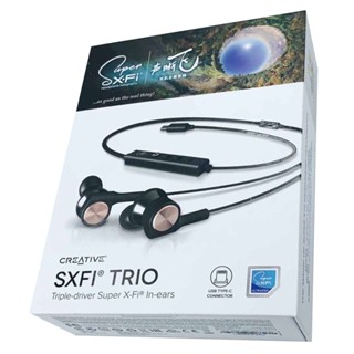 Creative SXFI TRIO Triple-driver Super X-Fi USB-C In-ear Headphones, SF-TRIO-BK