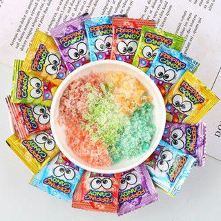 ☃✴Jumping Candy Children Candy ระเบิดในวัยเด็ก 8090 Nostalgic Snacks Funny Jumping Net Red Fruit Candy แพ็คเกจเล็ก