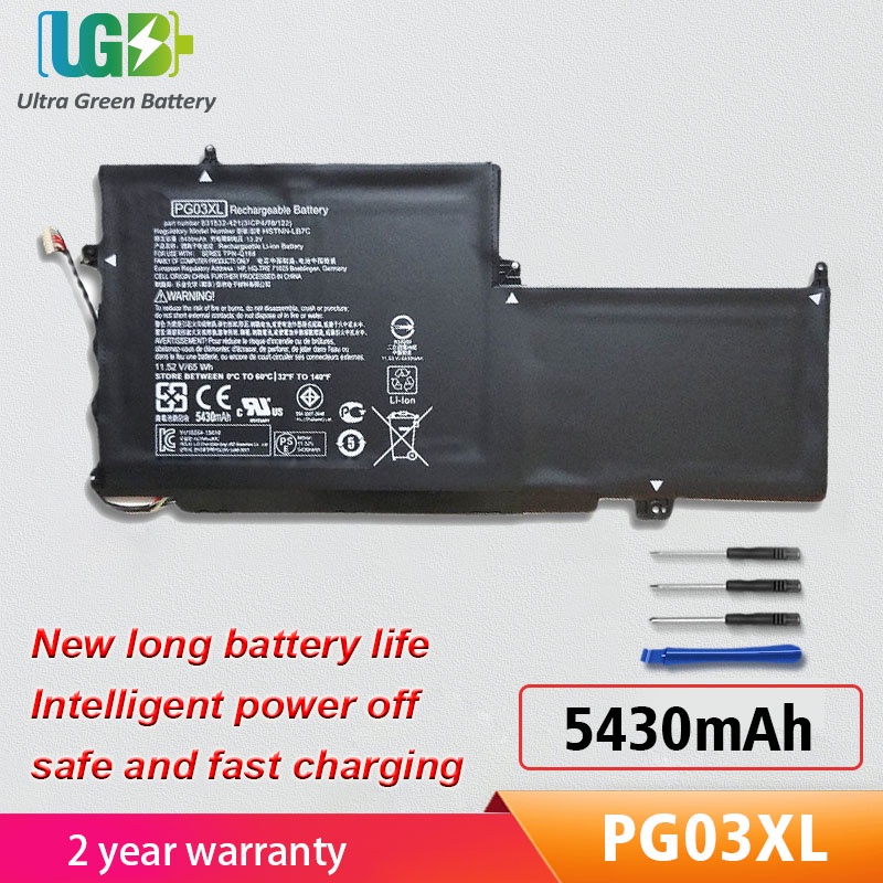 Original PG03XL PGO3XL TPN-Q168แบตเตอรี่สำหรับ HP Spectre X360 15-AP 15-AP012DX Series 11.52V 65wh 5