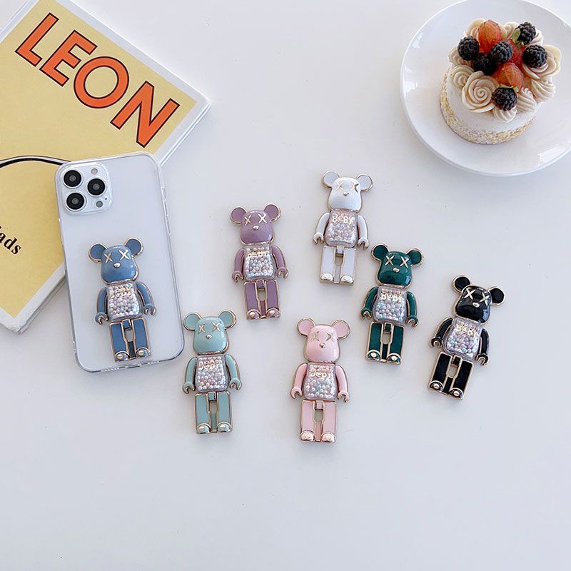ขายึดโทรศัพท์มือถือ ขายึดเคสมือถือ Candy Bear Plating ขายึดโทรศัพท์มือถือ Back Stick Type สามารถจับคู่กับโทรศัพท์มือถือทุกรุ่น
