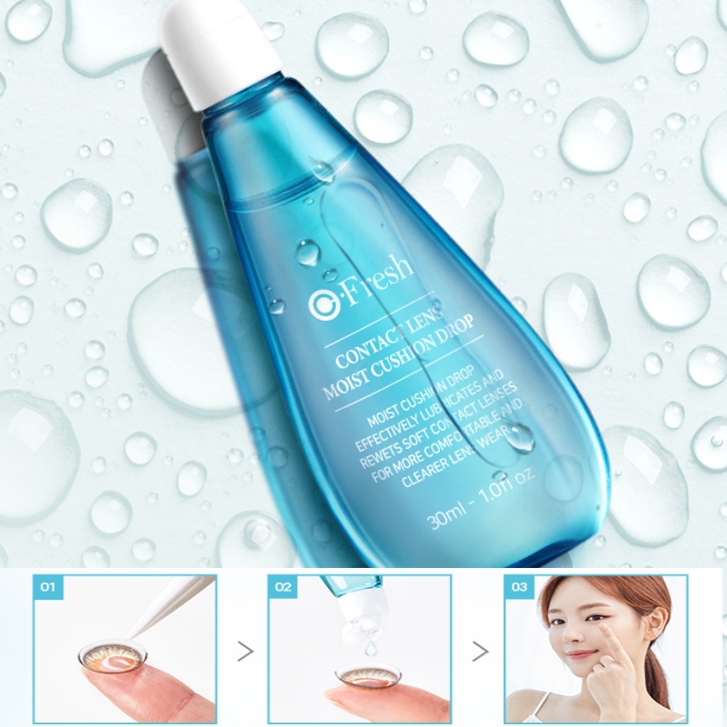 OLENS  O-FRESH Moist Cushion Drop 30ml เพิ่มความชุ่มชื้นให้ดวงตา