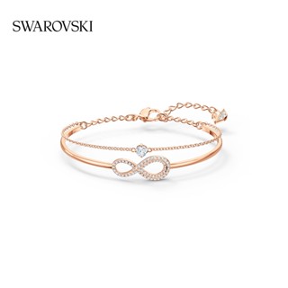 [ของแท้] พร้อมส่ง SWAROVSKI สร้อยข้อมือ เรียบง่าย ของขวัญ สําหรับผู้หญิง