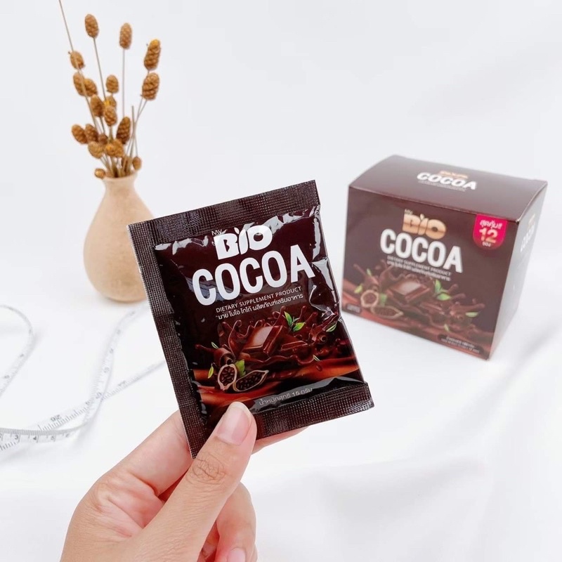 [ล้างสต็อค หมดอายุแล้ว 4/2/2023แต่สามารถทานได้ตามปกติ ] My Bio Cocoa มายไบโอโกโก้(เเพคเกจใหม่)(1กล่อง12ซอง)