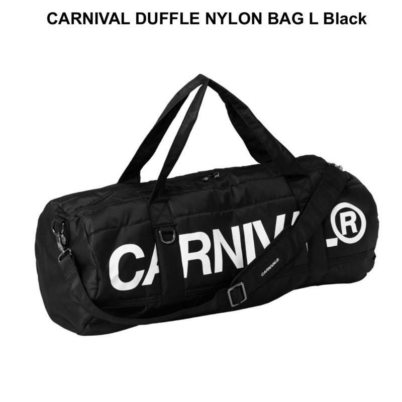 Carnival DUFFLE NYLON BAG ML Black ThaiPick