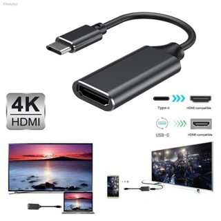 【จัดส่งจากประเทศไทย】ตัวแปลง USB Type C to HDMI Adapter (4K) Type-C To HDMI HD TV Adapter USB 3.1 4K Converter สำหรับเครื