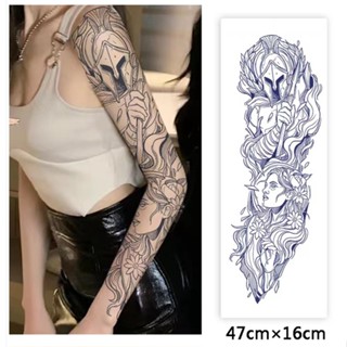 【COCO Magic tattoo】สติกเกอร์รอยสักชั่วคราว กึ่งถาวร กันน้ํา ติดทนนาน 15 วัน 47 ซม.*16 ซม.