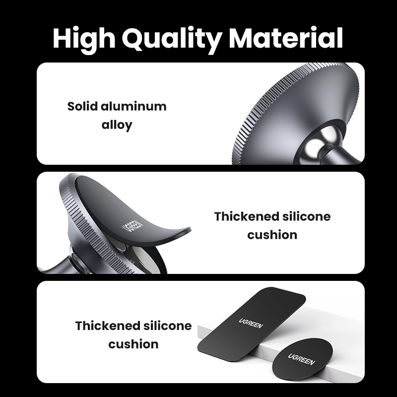 Ugreen ที่วางโทรศัพท์ในรถยนต์ แบบแม่เหล็ก หมุนได้ 360 องศา สําหรับ IPhone 8 X 7 - รูปที่ 5