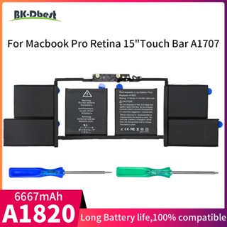 ใหม่76Wh /6667มิลลิแอมป์ชั่วโมง A1820แล็ปท็อปเปลี่ยนแบตเตอรี่สำหรับ Macbook Pro Retina 15 สัมผัสบาร์ A1707 2016-2017