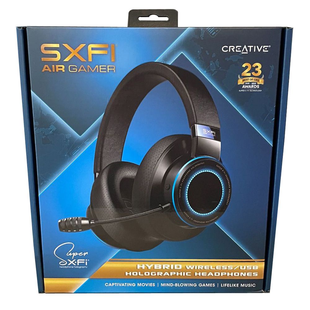 Creative SXFI AIR GAMER Super X-Fi Bluetooth &amp; USB Holographic Gaming Headset