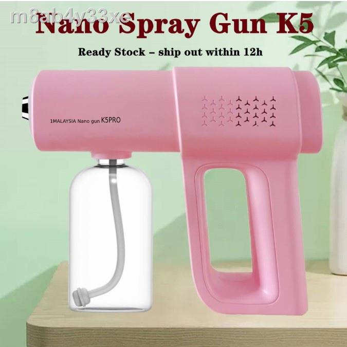 Sanitizer Spray Disinfection Machine Nano Atomizer Blue Ray Disinfectant Spray Gun K5 Handheld Wireless Portable Electri
