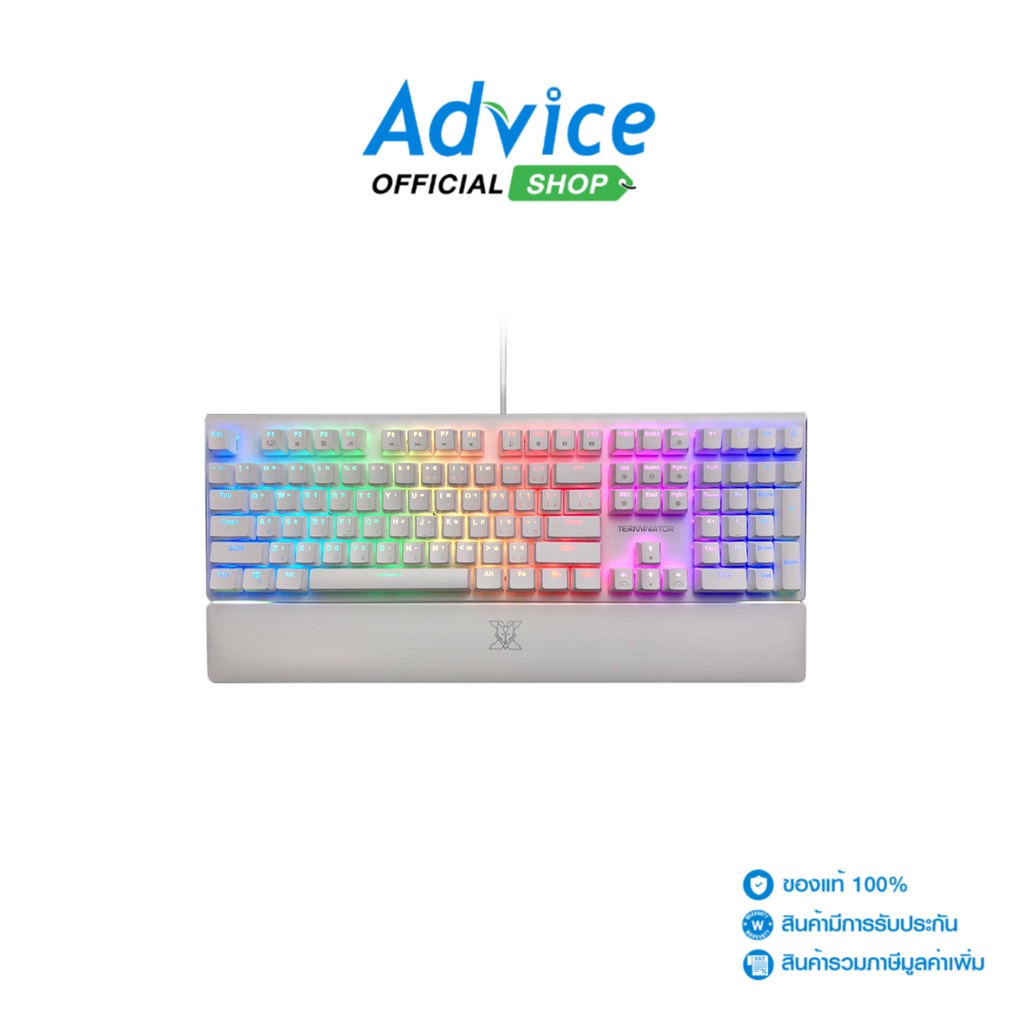 NUBWO-X KEYBOARD  TERMINATOR X30 (WHITE) (RED-SWITCH) - A0134852