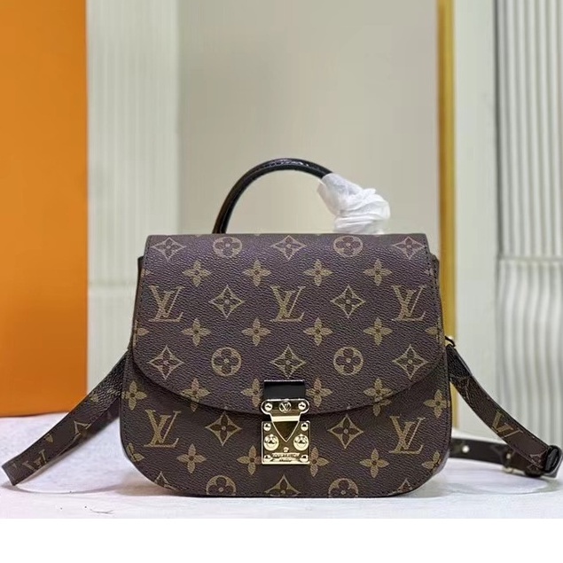 , กระเป๋า Louis Vuitton ของแท้, LV New Boite Chapeau Souple Leather Women s , ไหล่