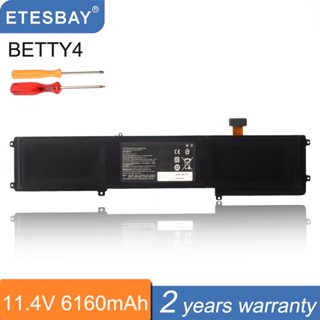 ETESBAY BETTY4 6160MAh/70WH แบตเตอรี่แล็ปท็อปสำหรับ Razer Blade 2016 14 "; V2 Series 3ICP4/56/102-2 RZ09-0195 RZ09-0165