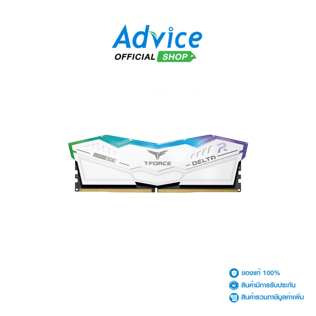 TEAM RAM DDR5(5600) 16GB DELTA RGB WHITE (FF4D516G5600HC3201) - A0148386
