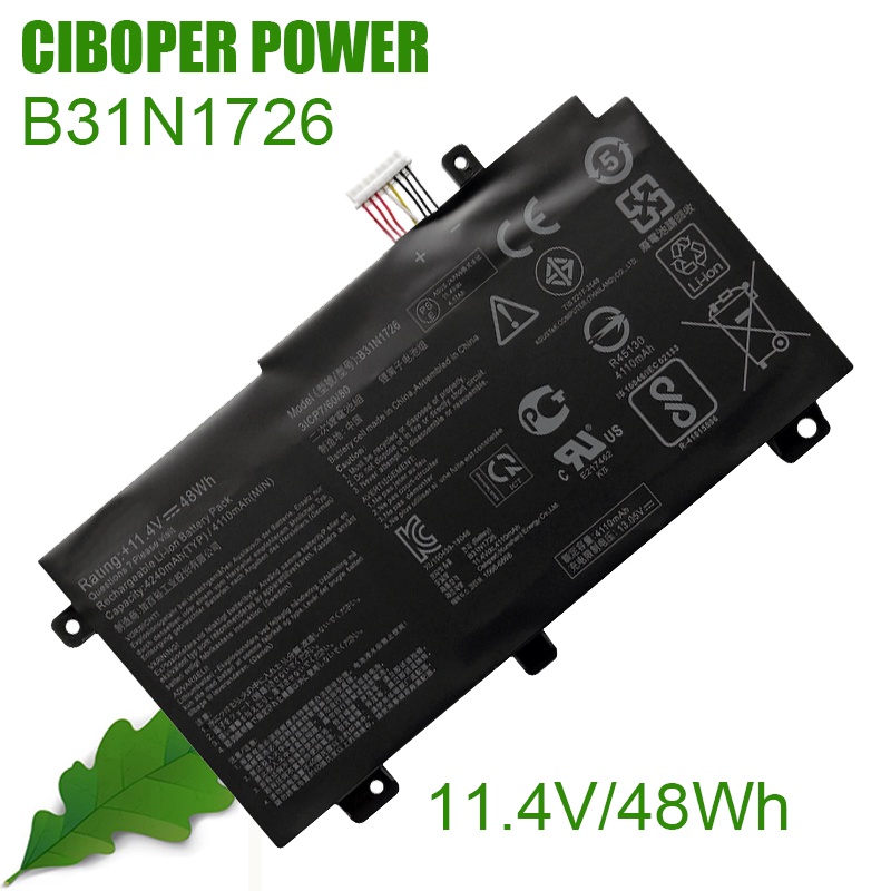 CP Original แบตเตอรี่ B31N1726 B31N1726-1 48WH สำหรับ FX504GD FX504GM FX80GD FX80GM FX86FM FX86FE FX