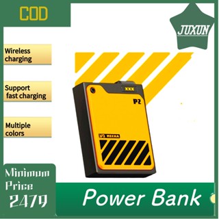 Power bank แท่นชาร์จแม่เหล็กไร้สาย ขนาดใหญ่ จุของได้เยอะ แบบชาร์จเร็ว สไตล์พังก์ สําหรับ Apple Power bank