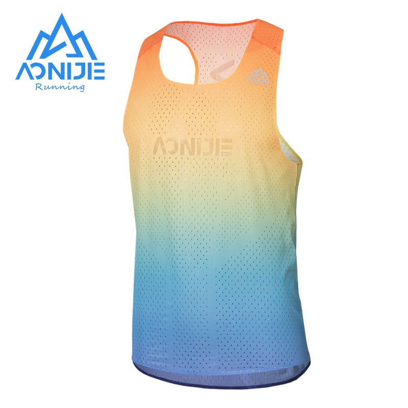 Aonijie เสื้อกั๊กแขนกุด แห้งเร็ว น้ําหนักเบาพิเศษ เหมาะกับการวิ่งมาราธอน สําหรับผู้ชาย FM5155
