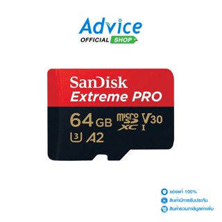 SANDISK  64GB Micro SD Card ไมโครเอสดี Extreme SDSQXCU-064G-GN6MA (200MB/s.)