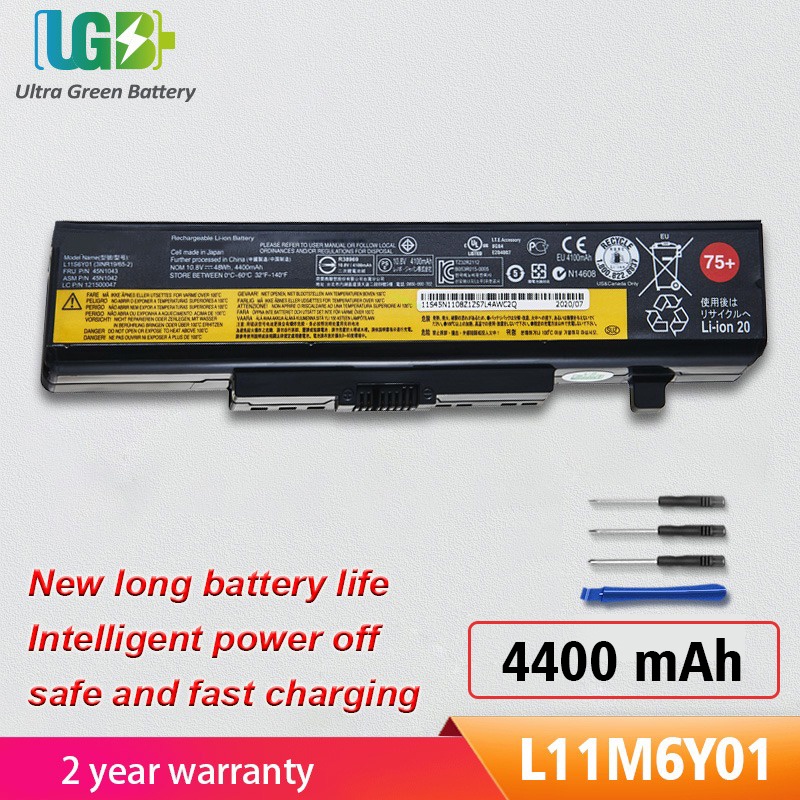 Original L11M6Y01 L11L6Y01แบตเตอรี่สำหรับ Lenovo IdeaPad Y480 Y580 G480 G580 Z380 Z480 Z580 Z585 L11