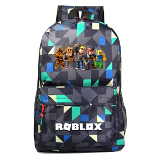 กระเป๋าเป้สะพายหลัง กระเป๋านักเรียน พิมพ์ลายการ์ตูน ROBLOX เหมาะกับการเดินทาง สําหรับเด็กผู้ชาย และเด็กผู้หญิง