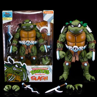 Neca โมเดลฟิกเกอร์ นินจาเต่า Adventures Slash 1980s สไตล์เรโทร คลาสสิก ของเล่นสําหรับเด็ก วัยรุ่น TMNT