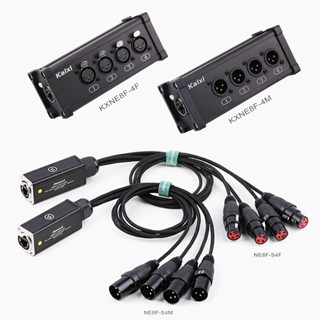 Xlr เสียงงู 4 ช่อง 3 พิน หลายเครือข่าย สําหรับเวที และบันทึกเสียง สตูดิโอ ตัวเมีย&amp;amp;สายเคเบิ้ลเสียงเวที แอมป์ตัวผู้ RJ45