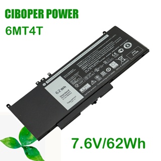 CP Original แบตเตอรี่แล็ปท็อปใหม่6MT4T 7.6V 62WH สำหรับ E5470 E5570 Notebook 15.6 "; M3510 TXF9M 79VRK 07V69Y 7V69Y