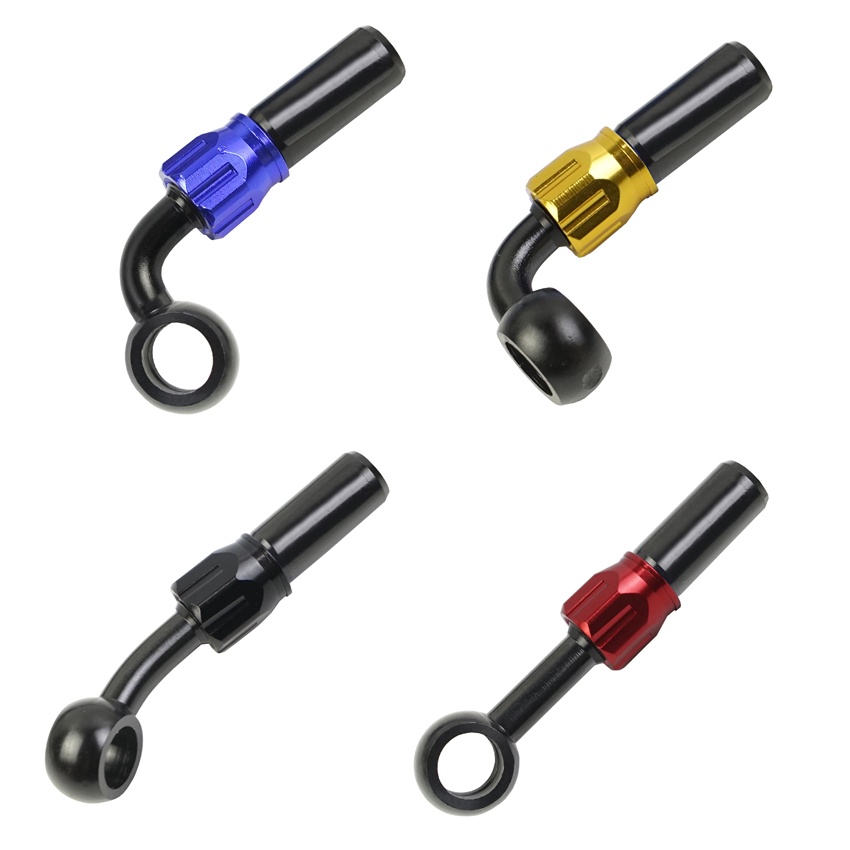 Banjo Fitting ลบไฮดรอลิกเสริมคลัทช์เบรคท่อน้ํามันสาย AN3 สําหรับมอเตอร์ ATV Dirt Bike Buggy