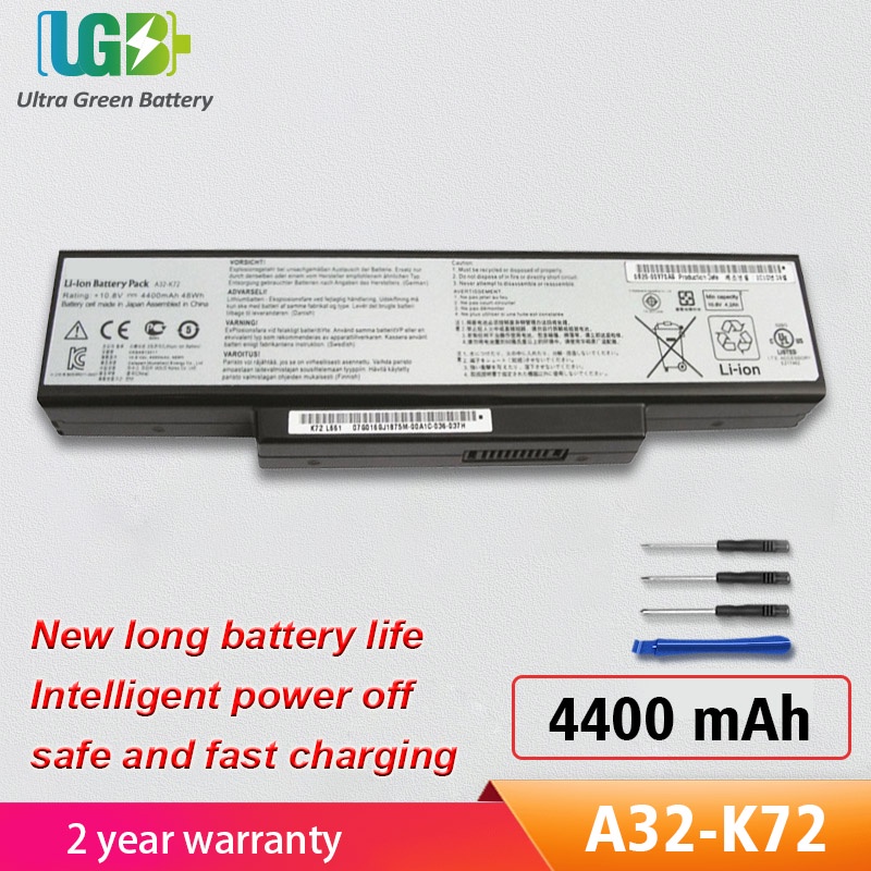 Original A32-K72แบตเตอรี่สำหรับ Asus A32-N71 A32-K72 K72 K72F K72D K72DR K73 K73SV K73S K73E N73SV N