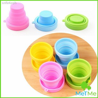 MetMe แก้วน้ำพับได้, แก้วน้ำซิลิโคน ถ้วยยืดไสลด์ silicone folding cup