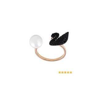 SWAROVSKI ICONIC SWAN OPEN RING SIZE 50 ,52,55 #5296471 มีภาพถ่ายสินค้าจริง