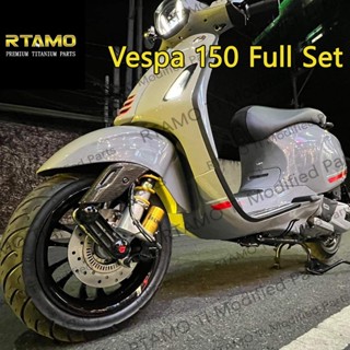 RTAMO ไทเทเนียม Gr5 Vespa Sprint/Primavera 150 ItSalaya น๊อตทั้งตัว