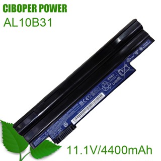 CP แบตเตอรี่แล็ปท็อป AL10B31 11.1V/4400MAh สำหรับ Aspire One 522 722 AOD255 AOD257 AOD260 D255 D260 D270 AL10A31 AL10G31