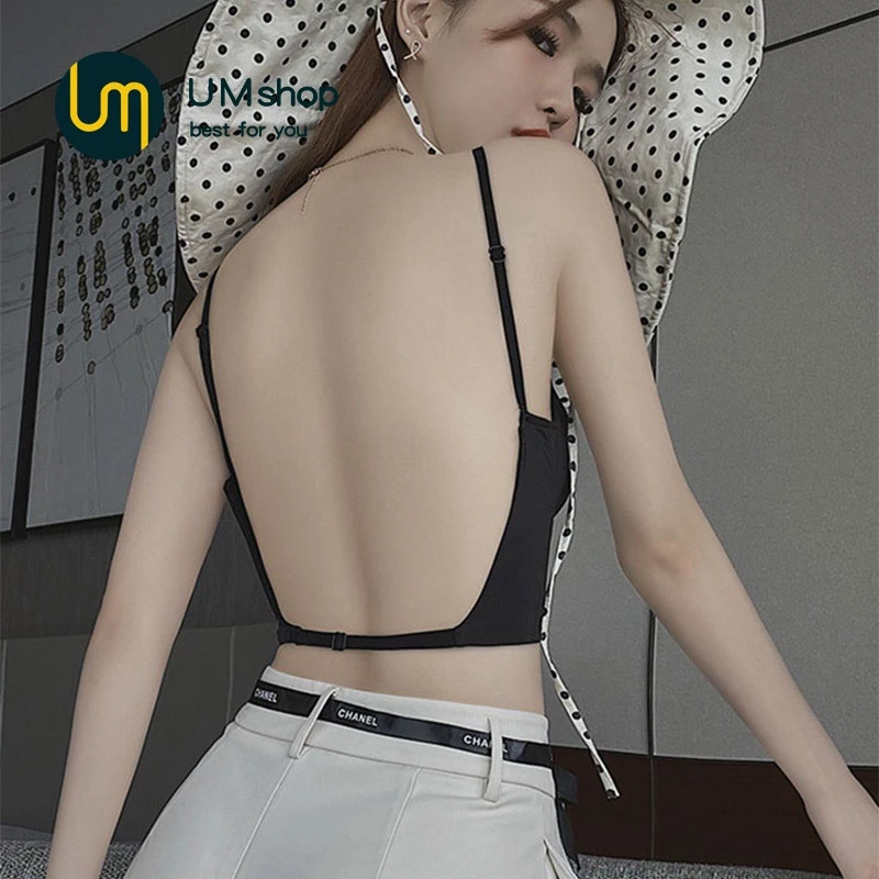 UMshop ชุดชั้นใน บราดันทรง คอวีลึก ไร้สาย เปลือยหลัง เซ็กซี่ สําหรับผู้หญิง