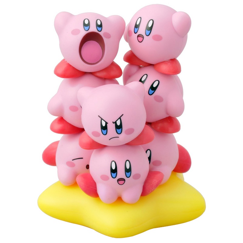 11 ชิ ้ น/Set ญี ่ ปุ ่ นอะนิเมะ Star Kirby ผจญภัยเกม Pile Up Kawali Mini Q รุ ่ น Stackable PVC ตัวเลขการกระทําตุ ๊ กตาของเล ่ นของขวัญ