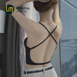 UMshop ชุดชั้นใน บราดันทรง คอวีลึก ไร้สาย เปลือยหลัง เซ็กซี่ สําหรับผู้หญิง