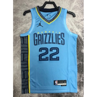 hot pressed 2023 nba Memphis Grizzlies No. 22 Bane blue basketball jersey