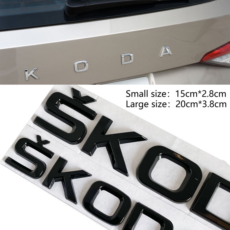 อุปกรณ์ตกแต่งรถยนต์สําหรับ Skoda Octavia Fabia Rapid Karoq Kodiaq Superb Tail Fon จัดแต่งทรงผมสติกเก