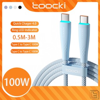 Toocki 5A Type C toType C สายเคเบิล 60W USB Type C สายชาร์จข้อมูล ชาร์จเร็ว สําหรับ Xiaomi POCO