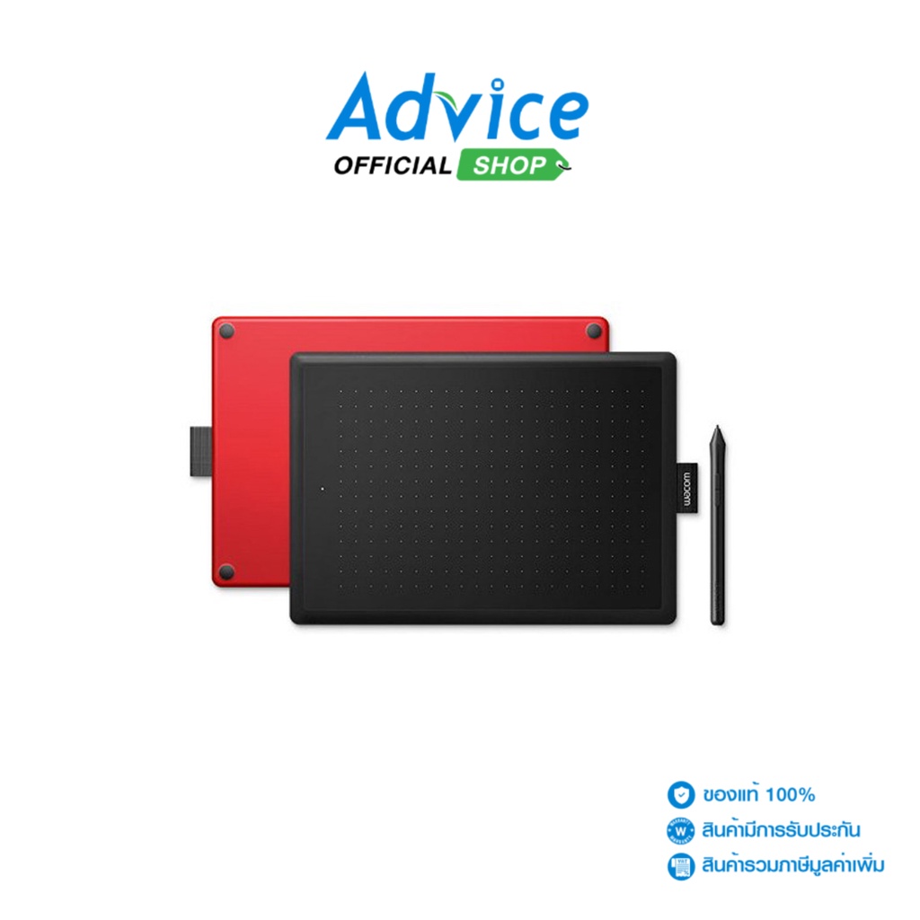 WACOM ONE BY WACOM PEN MEDIUM (CTL-672/K0-CX) BLACK/RED - A0134602