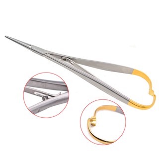 ☼คีมสําหรับเข็ม Holding คีมเข็ม Holder สีทอง