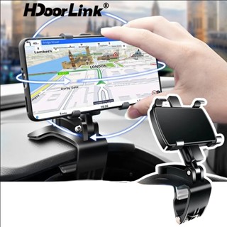 ราคาHdoorLink ที่วางโทรศัพท์ในรถยนต์หมุนได้ 360° องศามัลติฟังก์ชั่นแดชบอร์ดคลิปติดในรถยนต์สำหรับที่วางโทรศัพท์มือถือแท่นวางกล้องส่องทางไกล