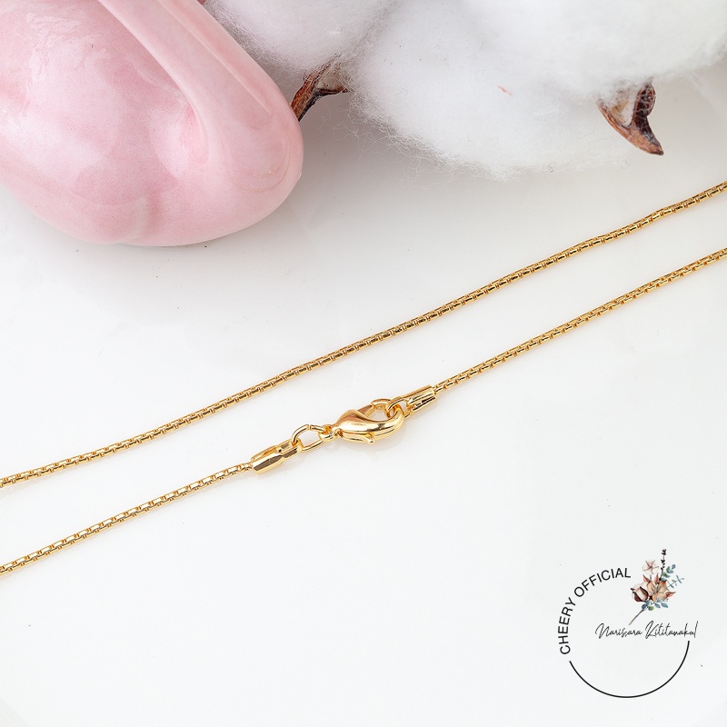 พร้อมส่ง!! สร้อยคอทองชุบ 24 K ลายอิตาลี สร้อยคอน้ำหนัก 2 สลึง-1บาท ไม่ลอก ไม่ดำ ใส่อาบน้ำได้ ราคา ถูกที่สุด ดีลบีเคเค แกลเลอรีภาพที่ 9