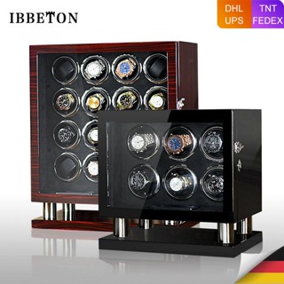 Watch Winder กล่องไม้เก็บนาฬิกาข้อมืออัตโนมัติ แบบปรับได้ 6 8 12 16 ช่อง สไตล์ญี่ปุ่น