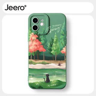 Jeero เคสไอโฟน เคสซิลิโคนนุ่มกันกระแทกน่ารักตลก เคสโทรศัพท์ Compatible for iPhone 14 13 12 11 Pro Max SE 2020 X XR XS 8 7 6 6S Plus พลัส HFF2561